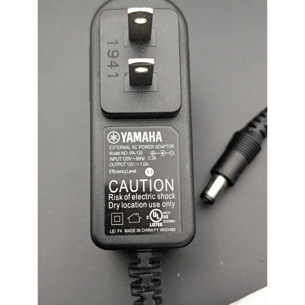 OEM Genuine‎ Yamaha PA-130 12V Adapter for Piano Keyboard Power Supply